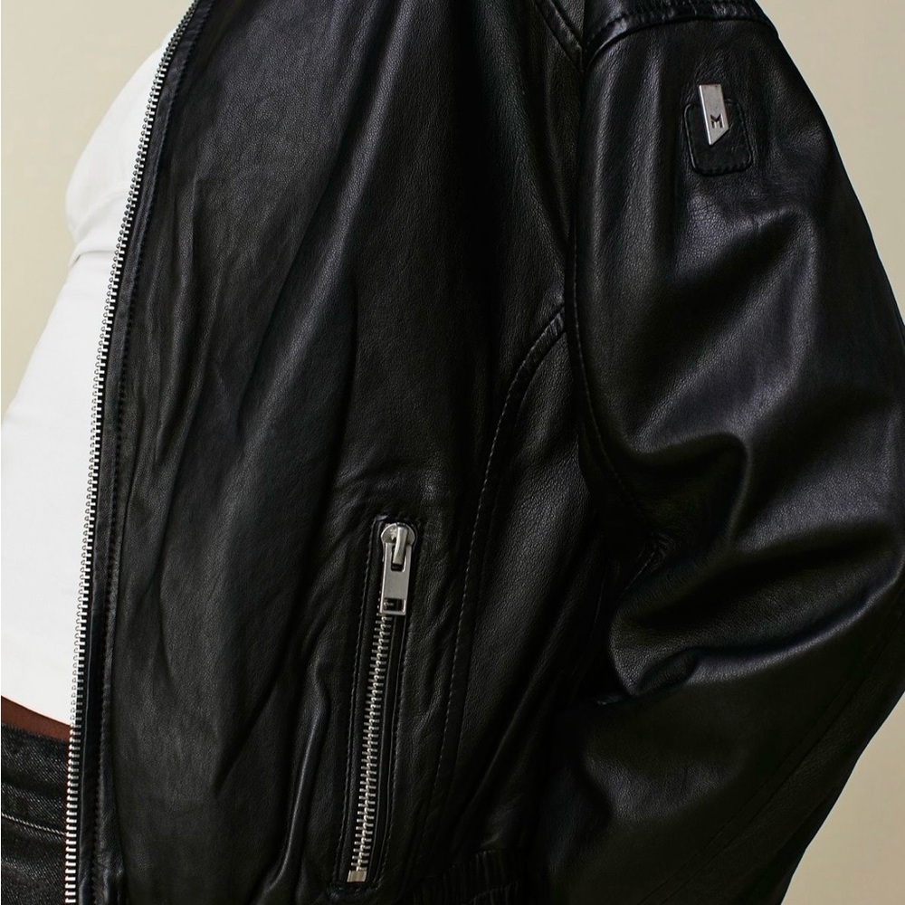 Mauritius Irka leather bomber - free people XS - Picture 3 of 11